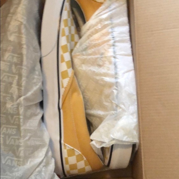 Yellow Checkered Vans - Picture 2 of 3